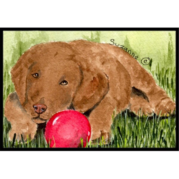 Carolines Treasures 18 x 27 in. Curly Coated Retriever Indoor Outdoor Doormat SS8684MAT - main
